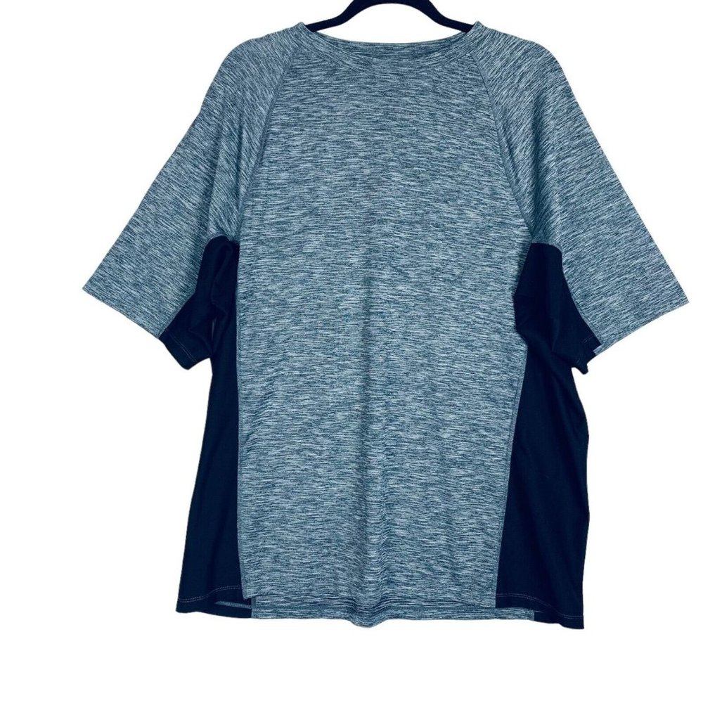 Duluth Trading Co Grey Space Dye Athletic T-shirt Black Breathable Insets Gym L